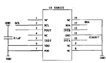 RX-8025时钟电路